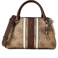 GUESS Handtas 'Noelle II' bruin / lichtbruin / wit
