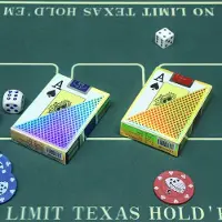 HOT Sports + Toys Pokerkaarten Texas Hold'em 100% kunststof