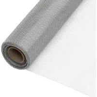 vidaXL Gaasjes 112 x 2000 cm Mesh RVS 201 zilver