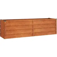 vidaXL Plantenbak verhoogd 160x40x45 cm cortenstaal roestig