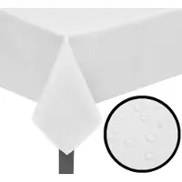 vidaXL Tafelkleden wit 5 stuks 250 x 130 cm