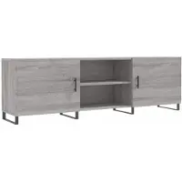 vidaXL Tv-meubel 150x30x50 cm bewerkt hout grijs sonoma eikenkleurig