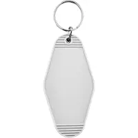 Combicraft Blanco Hunter hotel sleutelhanger 45x88mm wit - 10 stuks