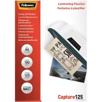 Fellowes lamineerhoezen A4 125 micron mat, 100 stuks