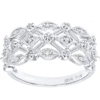 Diamant L'Eternel Ring 'Ring aus 375 Weißgold mit Diamant' zilver