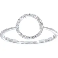 Diamant L'Eternel Ring 'Ring aus 375 Weißgold mit Diamant' zilver