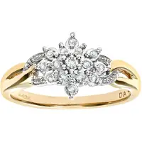 Diamant L'Eternel Ring 'Ring aus 375 Gelbgold mit Diamant' goud
