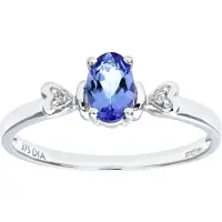 Diamant L'Eternel Ring 'Herz' zilver