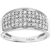 Diamant L'Eternel Ring 'Eternity-Ring aus 375 Weißgold mit 0.50 Karat Diamant' zilver