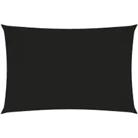 vidaXL Zonnescherm rechthoekig 2x4 m oxford stof zwart