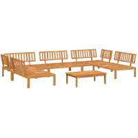 vidaXL 6-delige Loungeset pallet massief acaciahout