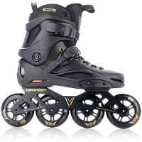 Tempish Viber L.E. 90 Skeelers Volwassenen - 4x90mm Wielen - Fitness / Speed Inline Skates - Zwart Goud - Maat 44