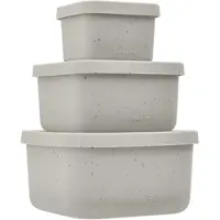 Kikkaboo Platinum Silicone Lunch Box Set 3 Units Groen