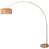 Steinhauer Booglamp - vloerlamp Sparkled Light, dimbaar, brons / oud-messing, Woon-/ Eetkamer, metaal, Modern, booglamp