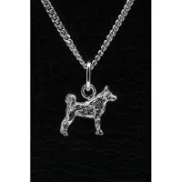 MOOYE ® - Collectie Zilveren Shiba inu ketting hanger - klein