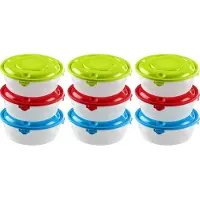 Hega hogar 36x Voorraad/vershoudbakje 1,8 Liter Transparant Plastic/kunststof -