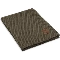 Knit Factory Juul Plaid - Groen/Olive - 160x130 cm