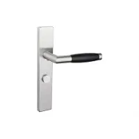 Lavuzo deurkruk Ascoli rvs met rechthoekig schild WC63/8