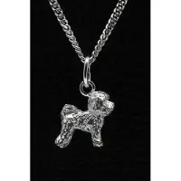 MOOYE ® - Collectie Zilveren Bichon frise ketting hanger - klein