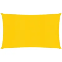 vidaXL Zonnezeil 160 g/m² 2,5x5 m HDPE geel