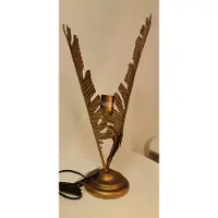 Boltze Lamp - Waai Blad -Antiek Goud - 58cm .