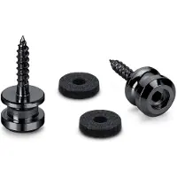 Schaller S-Locks Strap Buttons Set S - Zwart Chroom