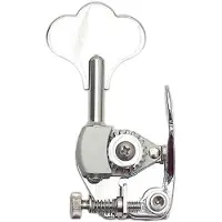 Hipshot HS-20685SN HE6 1/2 USA Ultralite Bass Xtender, shiny nickel, clover key