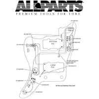AllParts EP4135000 wiring kit voor Jazzmaster