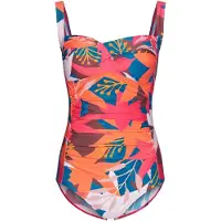 Pastunette Dames Badpak Rugged Flower - Roze / Blauw - Maat 38
