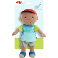 Haba Snug Up Gabriel - 25 cm Zachte Pop, Machinewasbare Jongenspoppetje - Perfecte Knuffel voor Peuters vanaf 6 Maanden