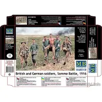Master Box Modelbouwpakket Militaire voertuigen - MB35158 British - German Soldiers, Somme Battle, 1916 Plastic - 1:35 - Modelbouw