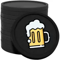 Combicraft Biermunten / Consumptiemunten Zwart - Ø29mm enkelzijdig bedrukt - 100 stuks