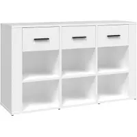 vidaXL Dressoir, wit, 100x30x59,5 cm, houtvezel