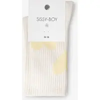 Sissy-Boy Witte sokken met hartjes | Maat: 39-41