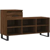 vidaXL Schoenenkast 102x36x60 cm bewerkt hout bruin eikenkleur