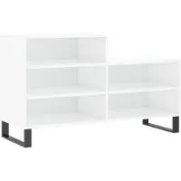vidaXL Schoenenkast 102x36x60 cm bewerkt hout hoogglans wit