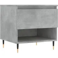 vidaXL Salontafel 50x46x50 cm bewerkt hout betongrijs