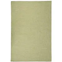 vidaXL Buitenkleed platgeweven 120x170 cm groen