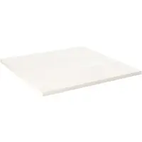 vidaXL Tafelblad vierkant 70x70x2,5 cm massief grenenhout wit