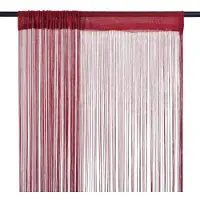 vidaXL Draadgordijnen 140x250 cm wijnrood 2 st