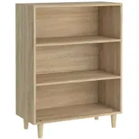 vidaXL Dressoir 69,5x32,5x90 cm bewerkt hout sonoma eikenkleurig