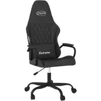 vidaXL Gamingstoel, zwart, kunstleer