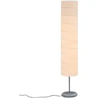 Kamome vidaXL Vloerlamp, 121 cm, wit, E27