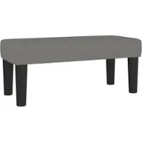vidaXL Bankje 70x30x30 cm stof donkergrijs