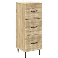 vidaXL Ladekast Sonoma Eiken 33 x 34,5 x 89,5 cm Bewerkt hout