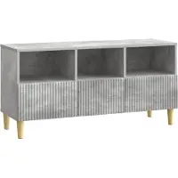 vidaXL TV Kast 102 x 34,5 x 50 cm Betongrijs Bewerkt hout