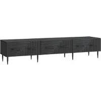 vidaXL TV Kast met lade Zwart 147 x 34,5 x 30 cm Bewerkt hout