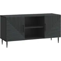 vidaXL TV Kast Zwart 102 x 34,5 x 50 cm Bewerkt hout