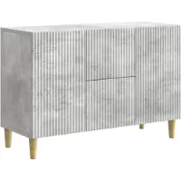 vidaXL Dressoir Betongrijs 89 x 34,5 x 60 cm Bewerkt hout