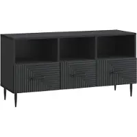 vidaXL TV Kast met lade Zwart 102 x 34,5 x 50 cm Bewerkt hout